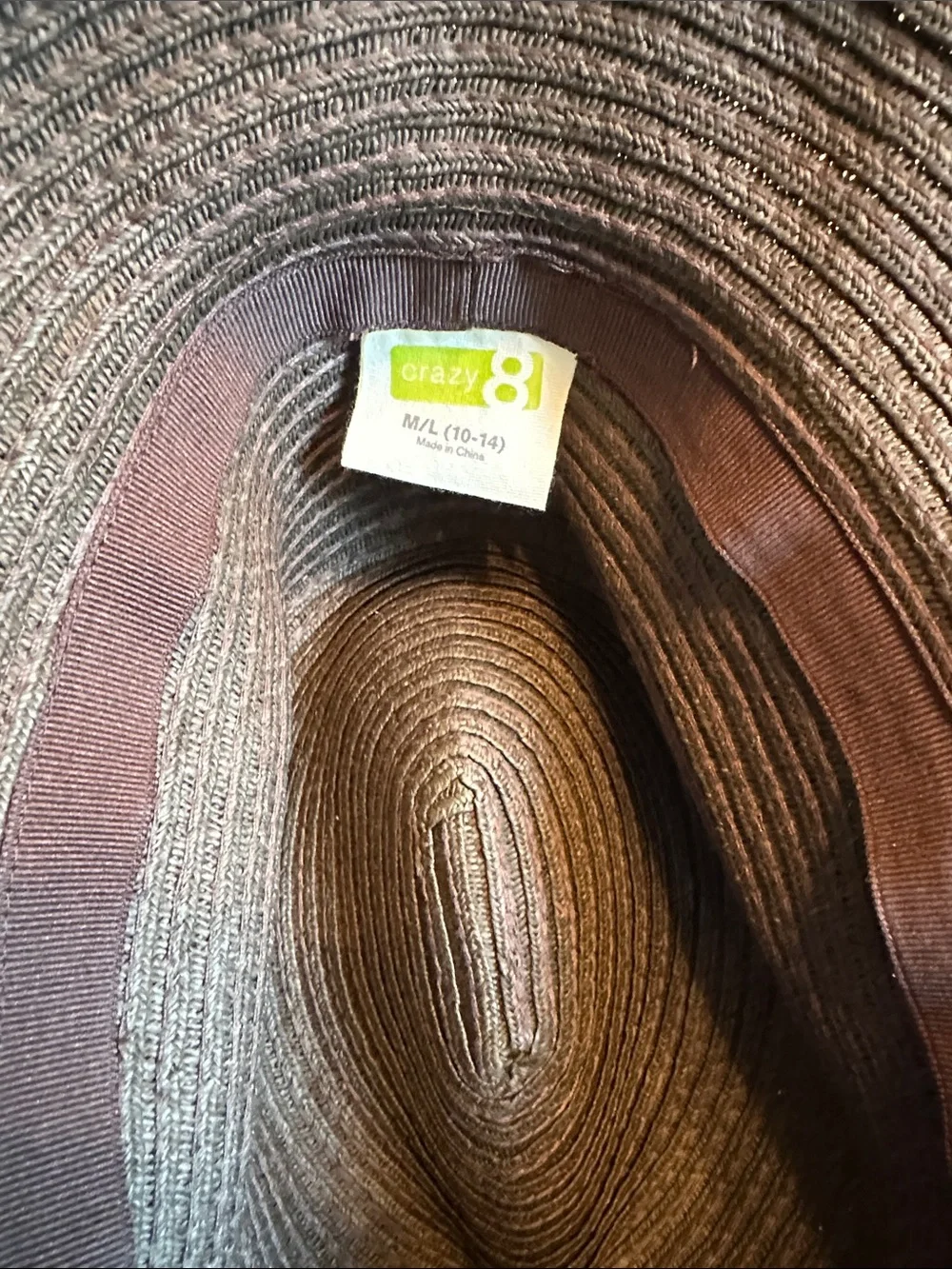 Crazy 8 Boy’s Brown hat with Accent Band . Wear several ways